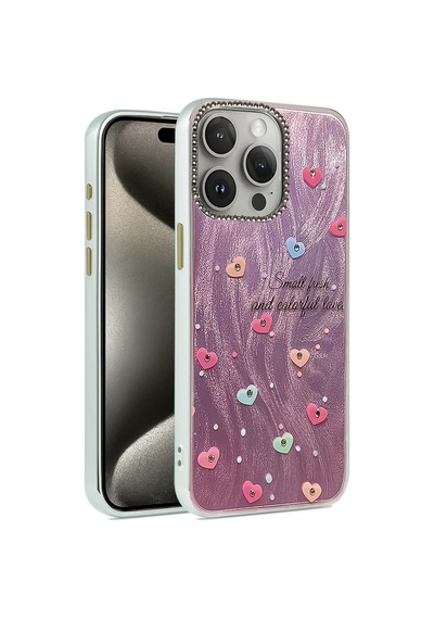 Newface - 547 - Apple iPhone Uyumlu 15 Pro Max Kılıf Blade Aynalı Desenli Kapak - - Kmrsfres - Desen 8
