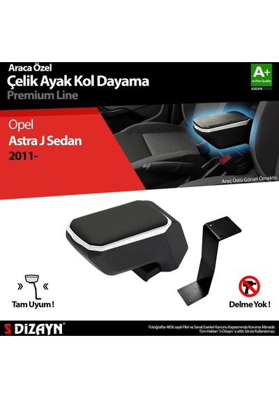 Opel Astra J Sedan Kol Dayama Kolçak Çelik Ayaklı Abs Gri 2010 Üzeri A+kalite