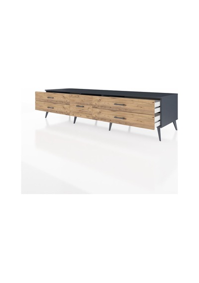 Kronos Tv Ünitesi 5 Çekmeceli 220x59x51 Antrasit-çam Atlas Çam/atlas Çam - Antrasıt Kronos Tv Ünitesi 5 Çekmeceli 220x59x51 Antrasit-çam Atlas Çam/atlas Çam - Antrasıt