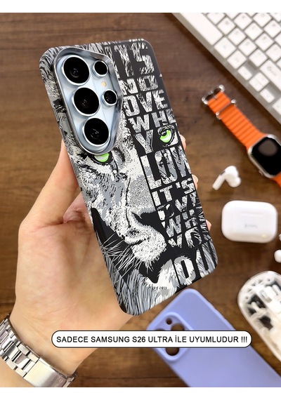 Samsung S26 Ultra Kılıf Magsafe Uyumlu Hayvan Figürlü Premium Kapak Kılıf Soo-740 Desen3