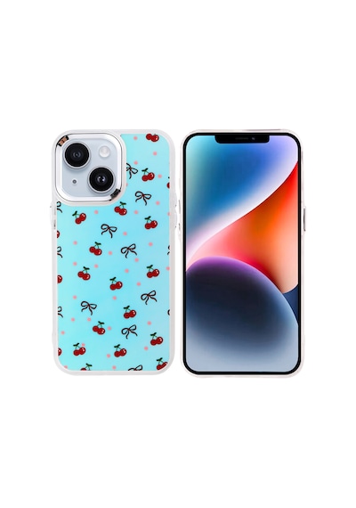 Zore Apple iPhone Uyumlu 13 Kılıf Airbag Tasarımlı Omsy Hadra Kapak - Kiraz