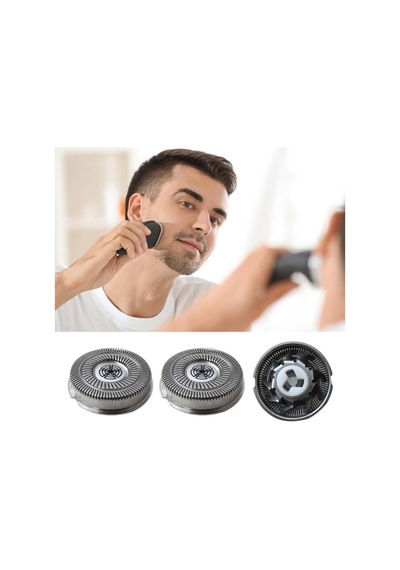 Sweetlf Elektrikli Tıraş Makinesi Sws7105 İle Uyumlu Erkek Elektrikli Tıraş Makinesi Yedek Kafa Bıçakları, Temizleme Fırçası İle