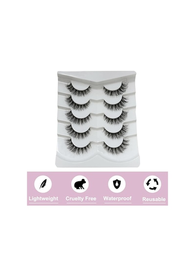 Cocosh She 5'li Doğal İpek Kirpik No:g04