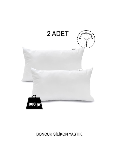 Vionel Home 2 Adet Fermuarlı Antialerjik Yastık Boncuk Silikon Pamuklu Kılıf 900 G