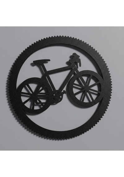 Bisiklet Metal Tablo 1072 Siyah