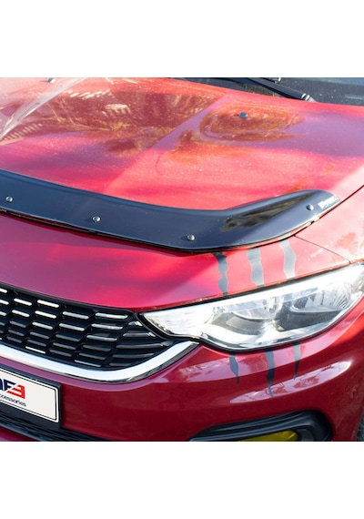 Cappafe Fiat Egea Ön Kaput Koruyucu Rüzgarlık 4Mm Abs 2015-›