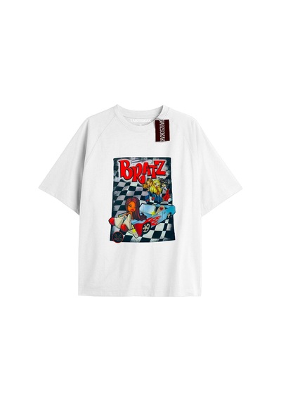Tarzsokak Y2k Bratz Oversize Kod Bratz54 Beyaz