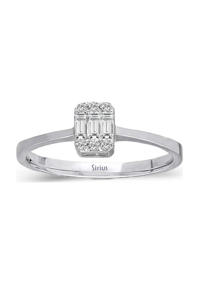 Sirius F Renk 0,17 Karat Baget Pırlanta Yüzük 0823R0125