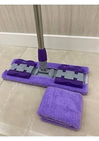Toysnet Mor Teleskopik Mandallı Mikrofiber Sihirli Mop Yüzey Temizleyici