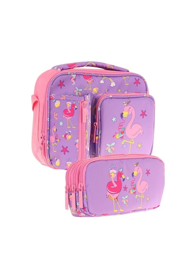 Kaukko Kids Kız Çocuk Mor Pembe Flamingo Baskılı Üç Bölmeli Thermo Beslenme Çantası Ve Kalemlik Seti L7240+l8240 Lila - Pembe Kaukko Kids Kız Çocuk Mor Pembe Flamingo Baskılı Üç Bölmeli Thermo Beslenme Çantası Ve Kalemlik Seti L7240+l8240 Lila - Pembe