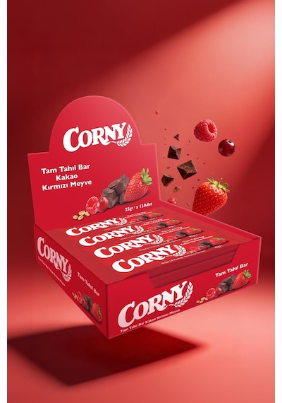 Corny Tahıl Bar Kakao Ve Kırmızı Meyve X 12 Adet