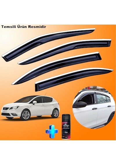 Seat İbiza Hb Mügen Cam Rüzgarlığı Abs Nikelajlı Cam Rüzgarlığı 2009-2017 4 Lü + Ebrayn 150 Ml Koku