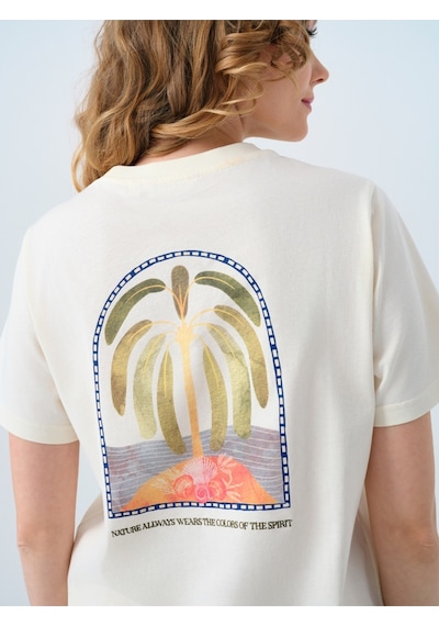 Regular Fit Kadın Tshirt K.kol Lıght Beıge