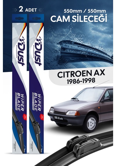 Citroen Ax Silecek Takımı 1986-1998 Uyumlu 550mm/550mm