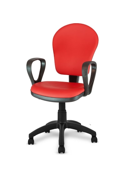 Ofiscombin Ofis Büro Ev Bilgisayar Öğrenci Ders Çalışma Koltuğu Kirmizi Deri 00047499101