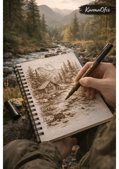 Faber-castell Pitt Artist Pen B 177 Walnut Brown Eskiz Çizim Kalemi Suya Dayanıklı Mürekkep