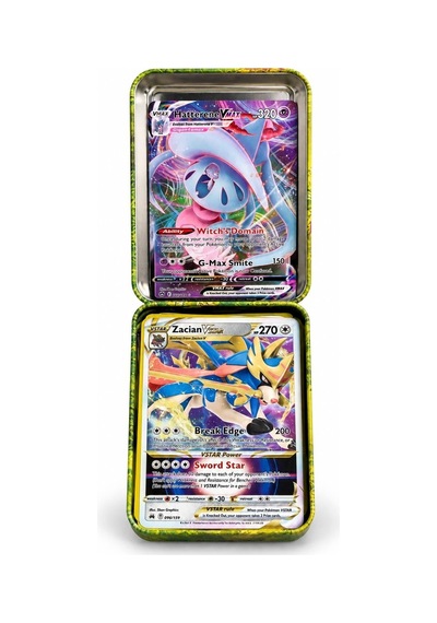 Cantex Tech Pokemon Scarlet & Violet Metal Kutu Karışık Gönderilir 5 Kutu 200-250 Kart Booster V-max - V-star - Standart Kart