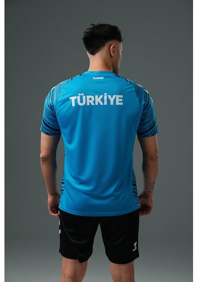 Hummel Milli Takım Line Kamp Tişört Turkuaz