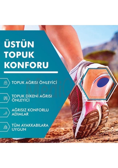 Medigel Slikon Topuk Yastıklama Pedi, Yumuşak Topuk Dikeni Destekli Ped 41-46