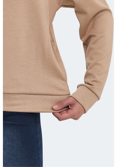 Slazenger Kenzıe I Kadın Kapüşonlu Bej Sweatshirt Bej