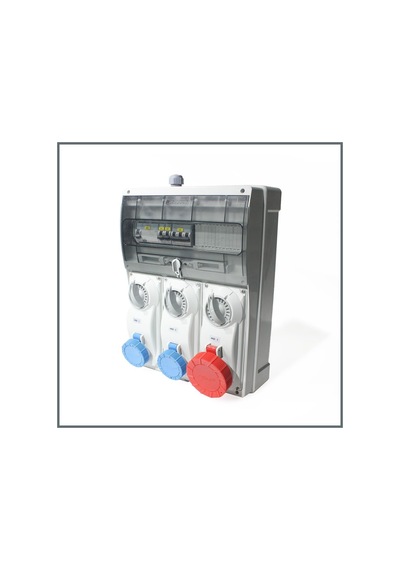 Novsen Ip66 Kombinasyon Panosu 2ad. 3x16a, 1ad. 5x32a Kilitli Priz