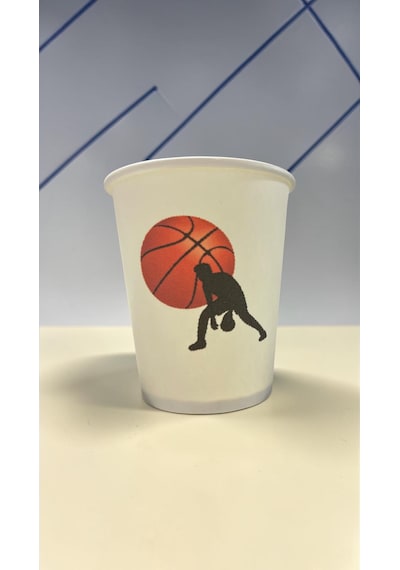 Basketbol Temalı Doğumgünü Etkinlik Parti Karton Bardak 7 Oz 50 Adet