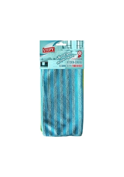 Stepy Microfiber Mutfak + Genel Temizlik Bezi Mavi