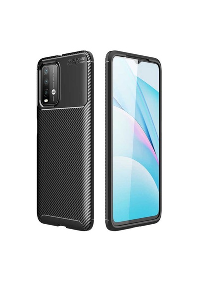 Xiaomi Redmi 9t Kılıf Zore Negro Silikon Kapak Siyah