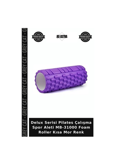 Delux Serisi Pilates Çalışma Spor Aleti Mb-31000 Foam Roller Kısa Mor Renk