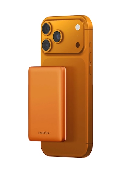 Energea Alupac Mini 5k 5.000 Mah 20w Type-c Ve 15w Kablosuz Şarj Çıkışlı Pd Hızlı Şarj Magsafe Powerbank - Turuncu Turuncu