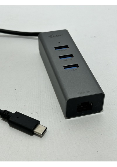 İ-tec Type-c Metal Hub 3 Port + Gigabit Ethernet Adaptör