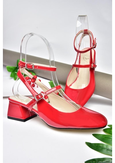 Fox Shoes P654137008 Kırmızı Mary Jane Rugan Alçak Topuklu Kadın Ayakkabı Maryjane Kırmızı Fox Shoes P654137008 Kırmızı Mary Jane Rugan Alçak Topuklu Kadın Ayakkabı Maryjane Kırmızı