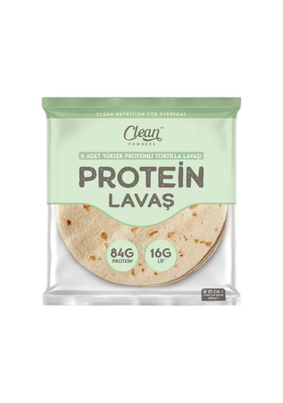 Clean Powders Yüksek Proteinli Tortilla Lavaşı 6'lı 420 Gr