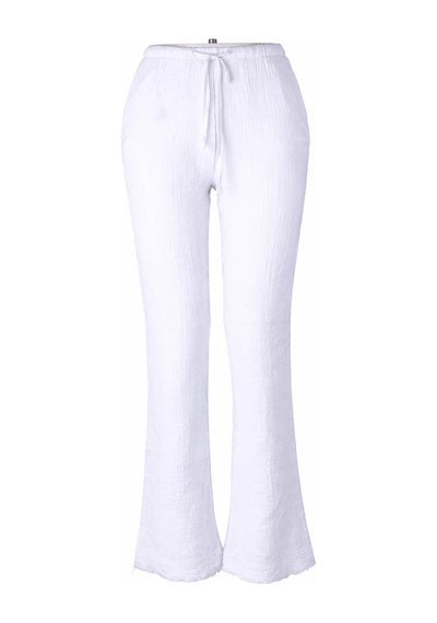 Trender Kanvas Kadın Pantolon 5504 Beyaz