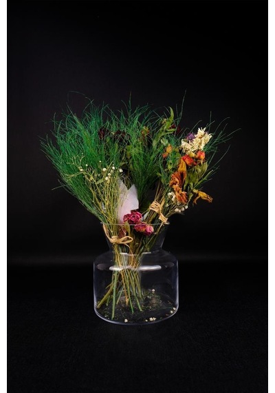 Digithome Eliz Dekoratif Cam Vazo 18 Cm Vz.elz.001 C1-1-288