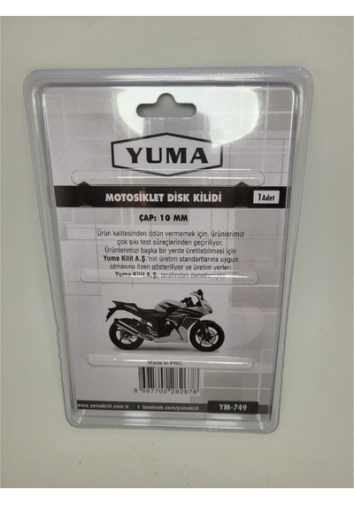 Yuma Motosiklet Disk Kilidi Enka689