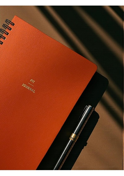 Ayrex Fark Tanıtım 4 Aylık Hedef Ve Egzersiz Planlayıcı Defter, A5 Spiralli, 132 Sayfa, Suni Deri Kapak / Fit Journ Genel