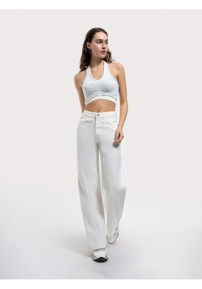 LOFT Wide Leg Regular Fit Kadın Pantolon Lf2036252 Q1.v1 Denim