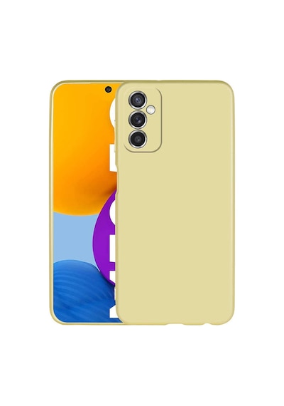 Zore Galaxy M52 Kılıf Nvth Premier Silikon Kapak - Gold