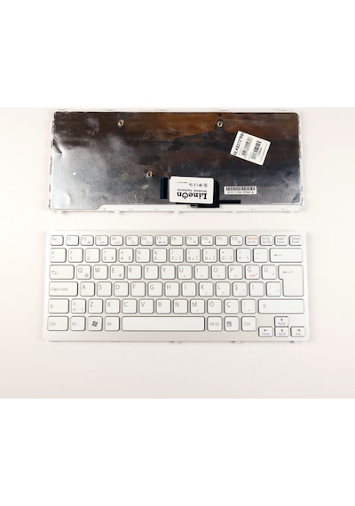 Sony Uyumlu Pcg-61111T Notebook Klavye Beyaz Çerçeveli