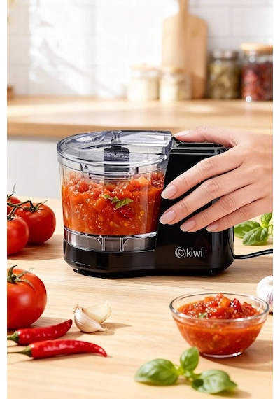 Kiwi KC-8217 350 ML Kapasiteli & Paslanmaz Çelik Bıçaklı Mini Gıda Doğrayıcı
