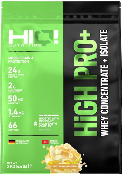 Hıq High Pro+ 2 Kg Tasty Banana Flavored
