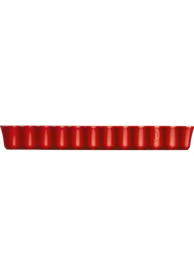 Emile Henry Tart-börek-fırın Kabı Dikdörtgen 36.5 X 15 Cm - Kırmızı/burgundy Kırmızı