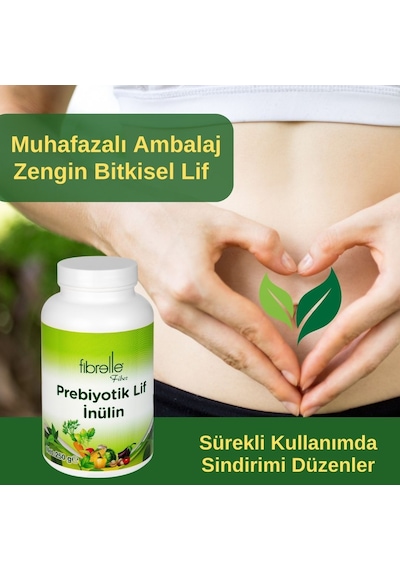 Fibrelle İnülin Prebiyotik Lif Plastik Ambalaj 250 G