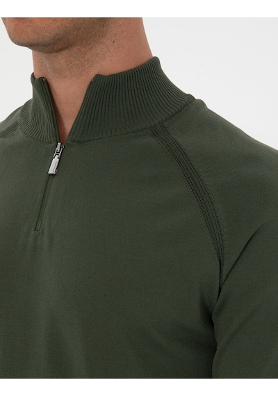 Pierre Cardin Erkek Koyu Haki Kazak /triko 50315752-vr111 Koyu Haki