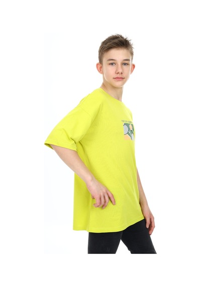 Toontoy Kids Toontoy Erkek Çocuk Play Like Baskılı Tişört Açık Yeşil