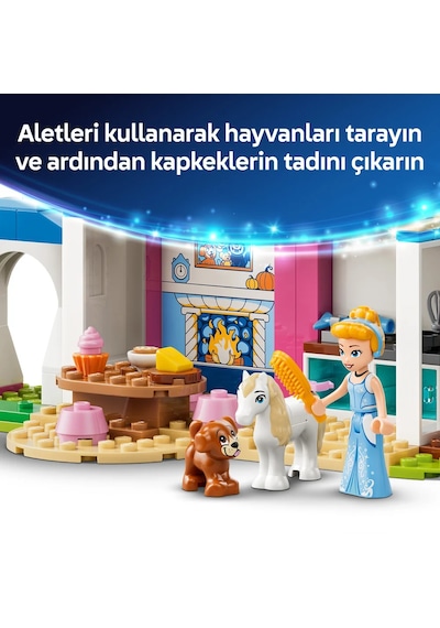LEGO® ǀ Disney Princess Sindirella Hayvan Dostları Şatosu 43283 – 4+ Yaş için Yaratıcı Oyuncak Yapım Seti (149 Parça)