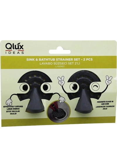 Qlux L-00962 2pcs Lavabo Süzgeç Set 5468 Çok Renkli