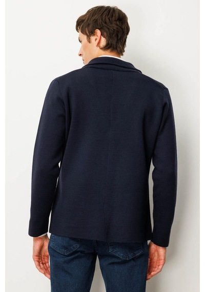 Erkek Cepli Blazer Ceket Lacivert Lacivert