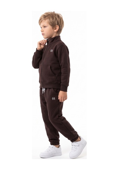 Toontoy Kids Toontoy Erkek Çocuk Tnty Co. Nakışlı Eşofman Takım Kahve